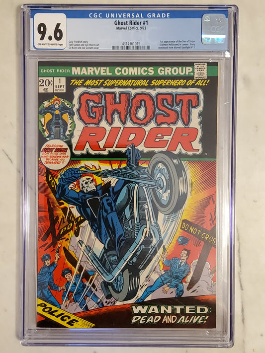 Ghost Rider #1 | CGC 9.6  | Bronze Age | 1st Appearance Of Son of Satan
