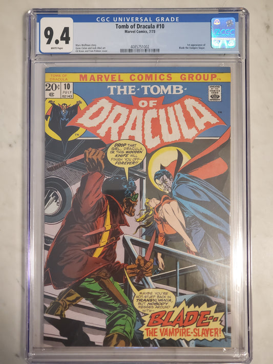 Tomb of Dracula #10 | CGC 9.4  | Bronze Age | 1st Appearance Of Blade, Vampire Slayer