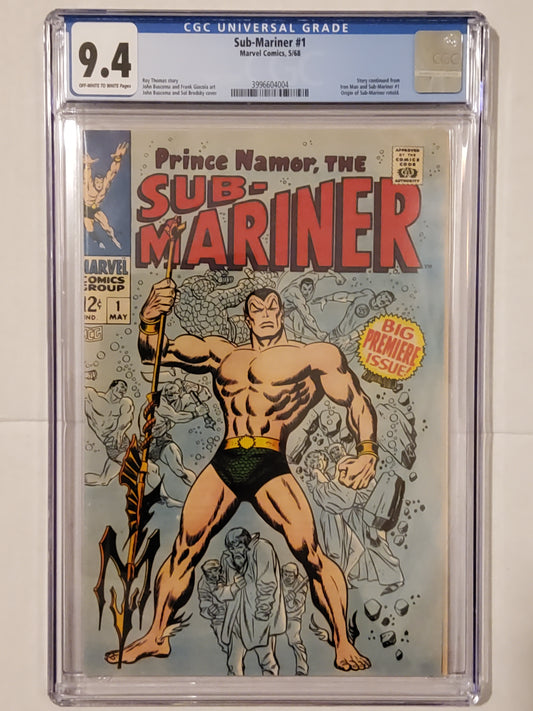Sub-Mariner #1 | CGC 9.4  | Silver Age Marvel Comics