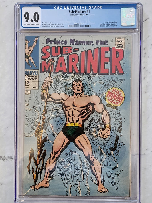 Sub-Mariner #1 | CGC 9.0  | Silver Age Marvel Comics