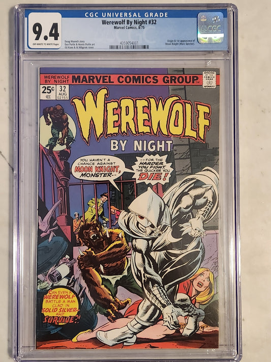 Werewolf By Night #32 | CGC 9.4  | Bronze Age | 1st Appearance Of Moon Knight