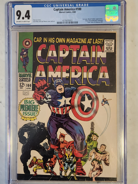 Captain America #100 | CGC 9.4  | 1st Silver Age Issue