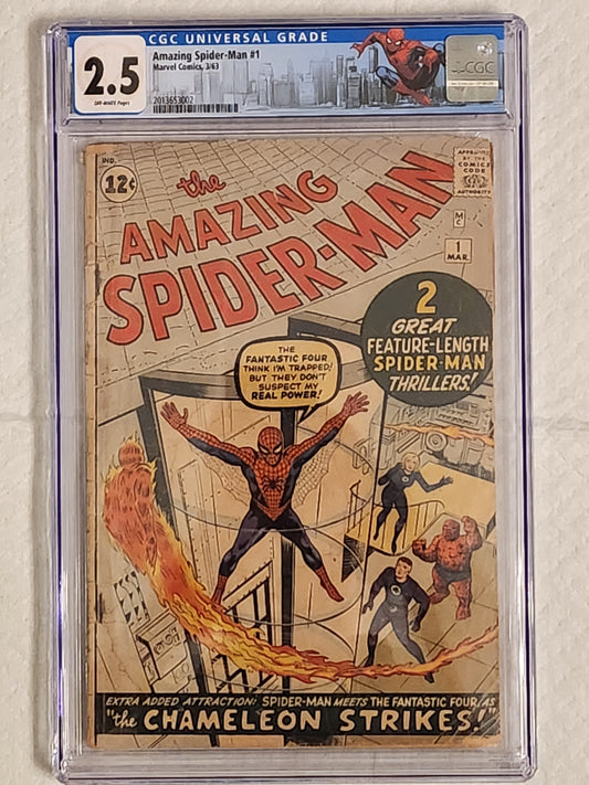 Amazing Spider-Man #1 | CGC 2.5  | Silver Age | 1st Appearance Of JJJ