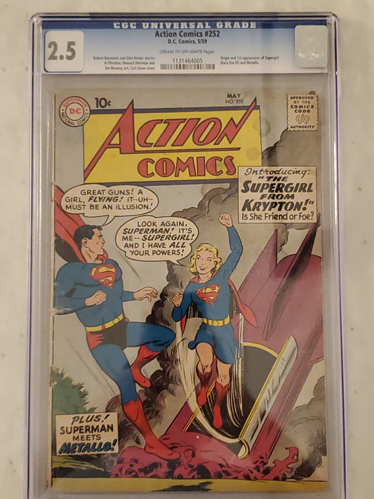 Action Comics #252 | CGC 2.5  | Silver Age | 1st Appearance Of Supergirl