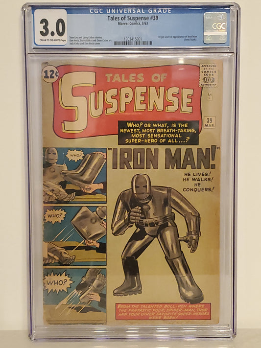 Tales of Suspense #39 | CGC 3.0  | Silver Age | 1st Appearance Of Iron Man