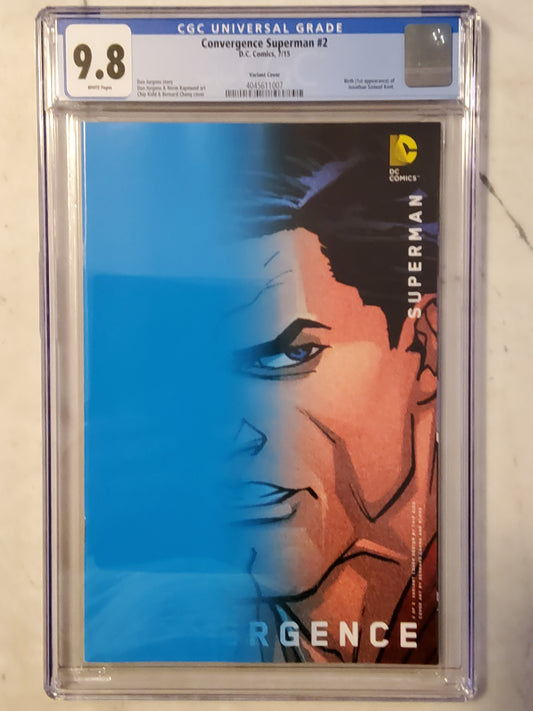 Convergence: Superman #2 | CGC 9.8  | Modern Age | 1st Appearance Of Jon (Superman 2) Kent | 1:15 Kidd Variant