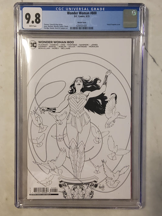 Wonder Woman #800 | CGC 9.8  | Modern Age | 1st Appearance Of Trinity | 1:50 Yanick Sketch Variant