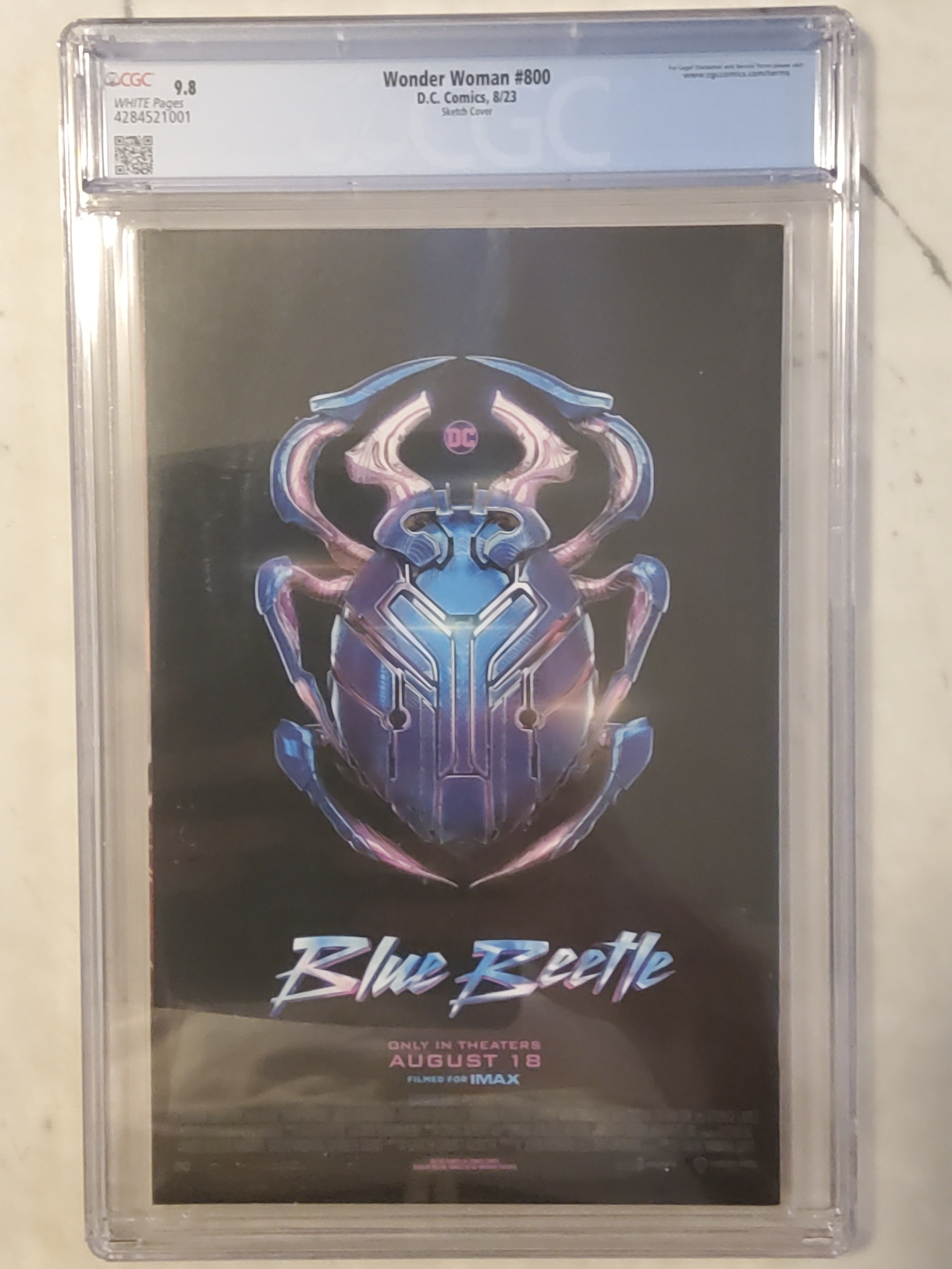 Wonder Woman #800 | CGC 9.8  | 1st Trinity | 1:50 Yanick Sketch Variant