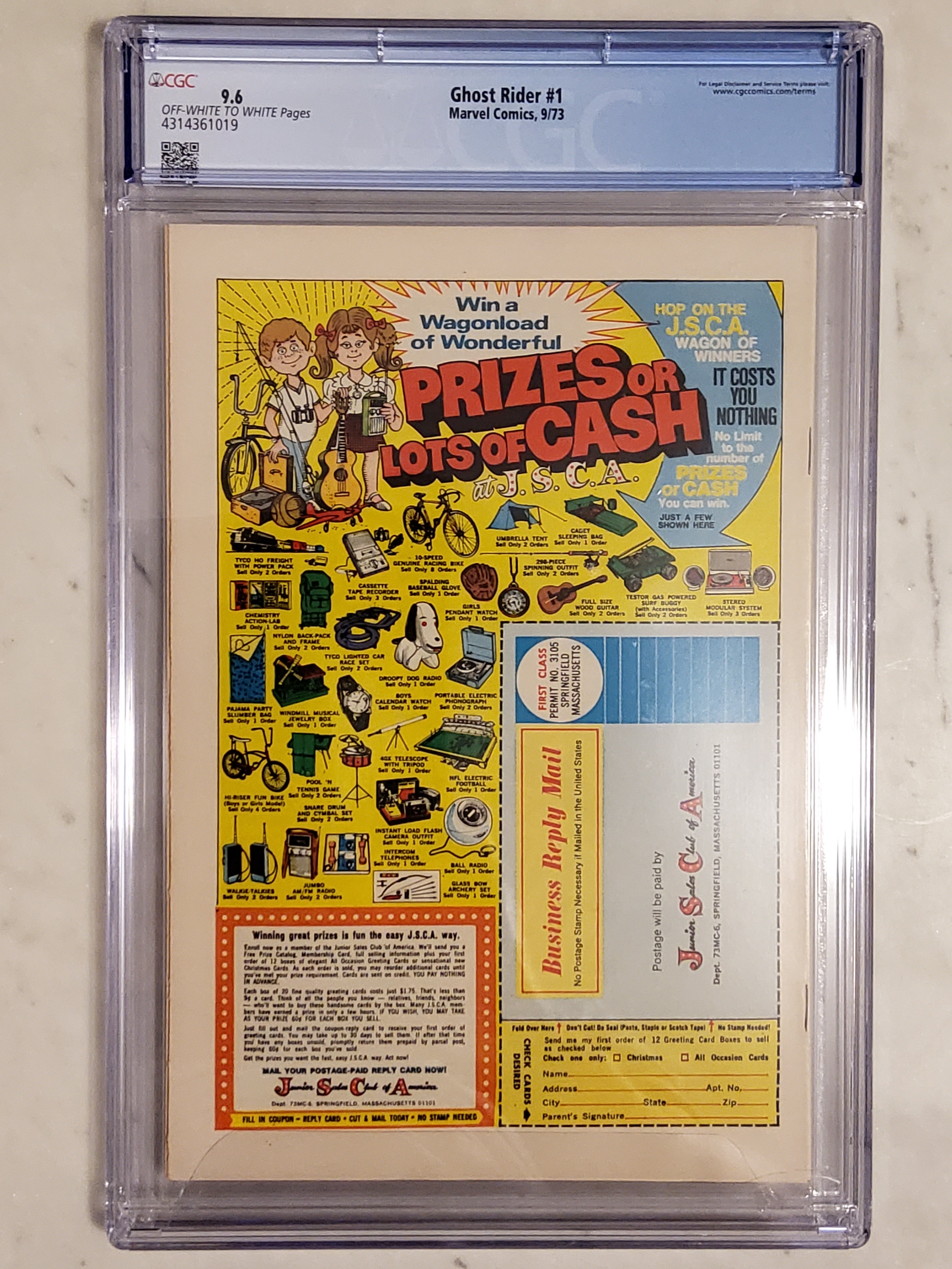 Ghost Rider #1 | CGC 9.6  | 1st Son of Satan