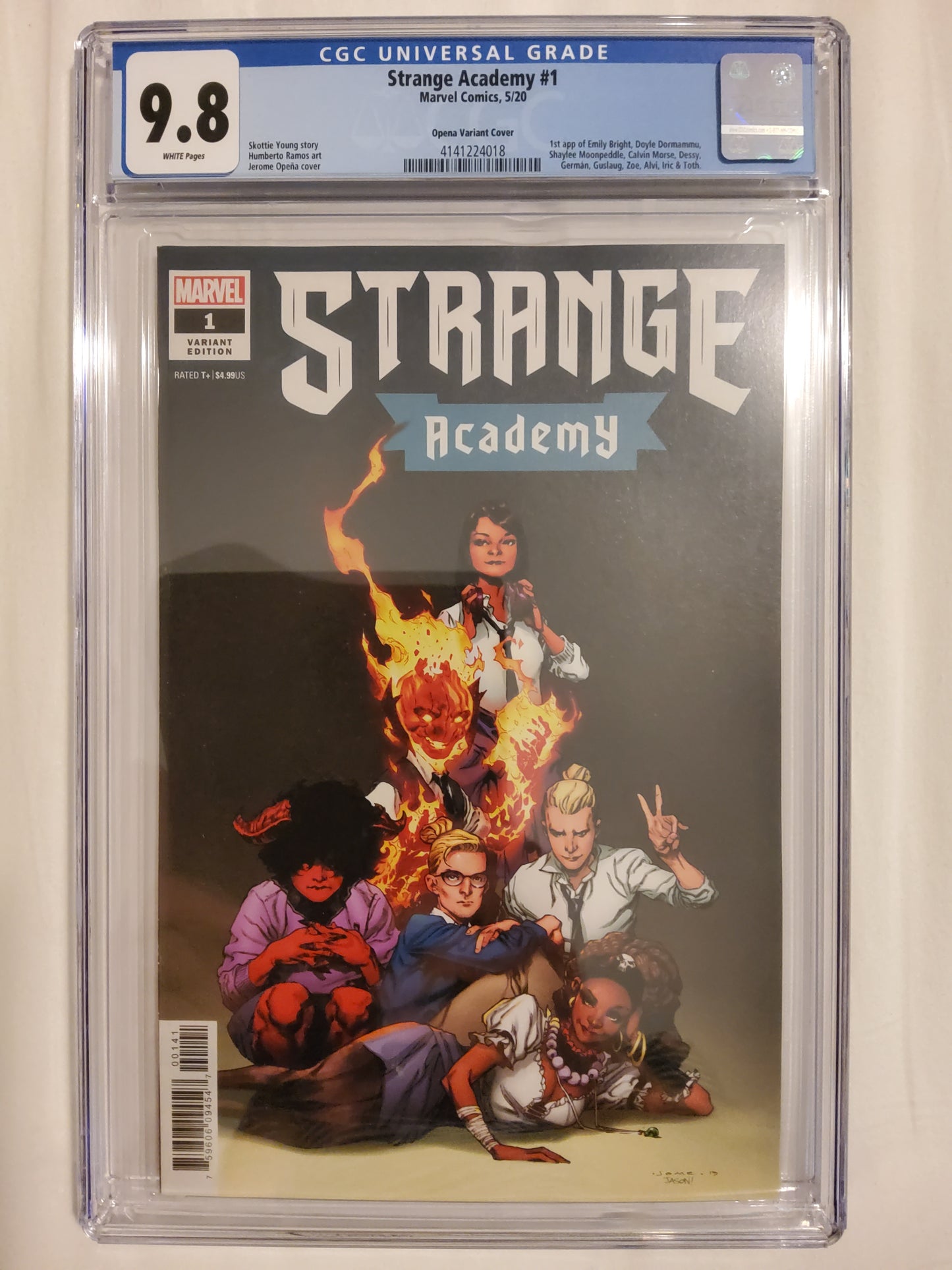 Strange Academy #1 | 1:50 Jerome Opena Variant | CGC 9.8  | 1st Many Characters