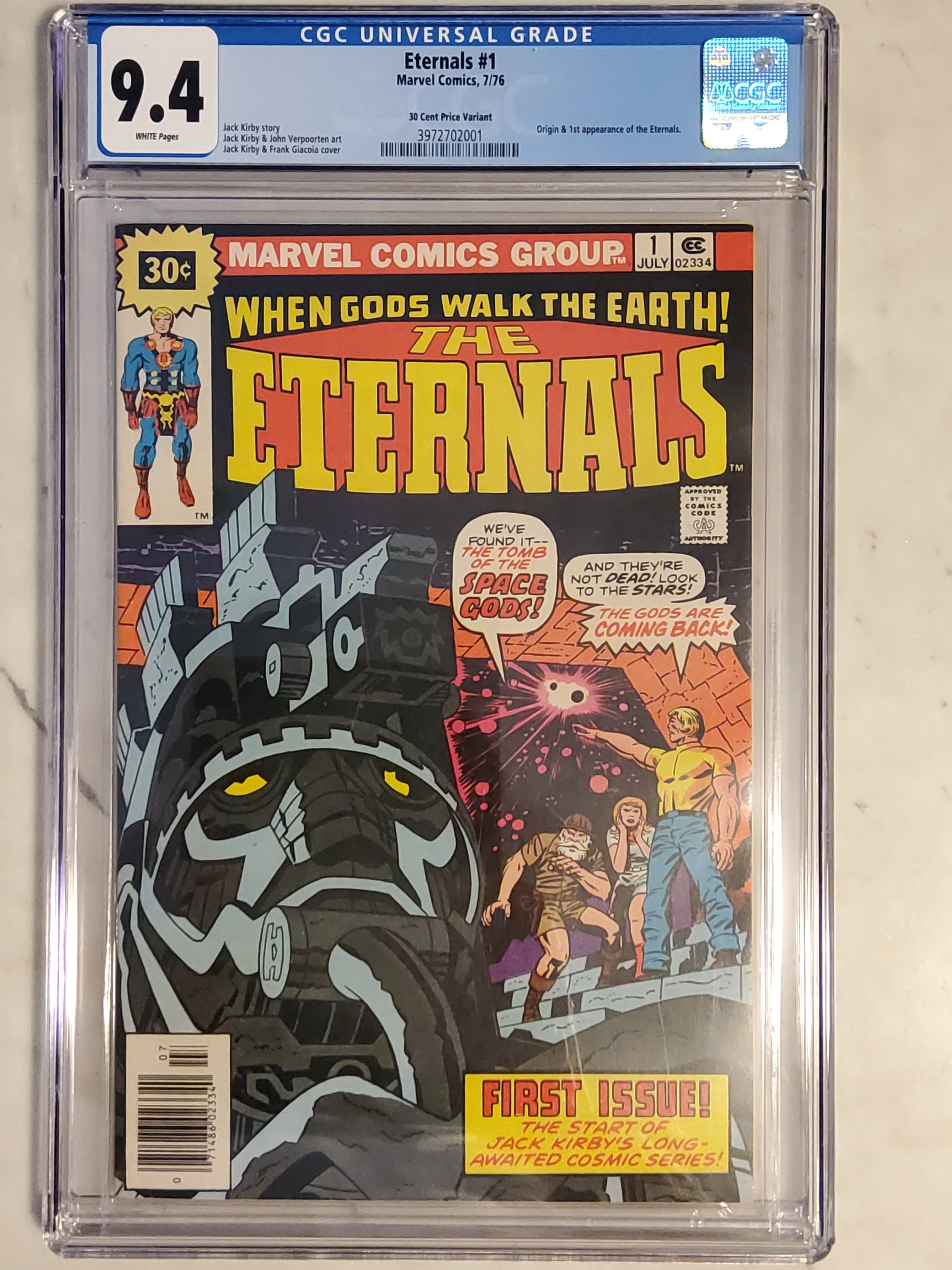 Eternals #1 | 30 Cent Variant | CGC 9.4  | 1st The Eternals