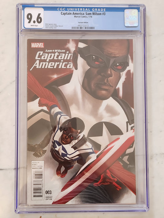 Sam Wilson: Captain America #3 | CGC 9.6  | 1st Appearance Of Joaquin (Falcon 2) Torres | 1:25 Epting Variant