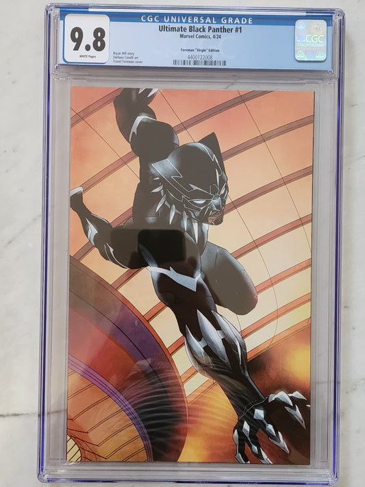 Ultimate Black Panther #1 | CGC 9.8 NM/MT | Foreman Virgin Cover Variant