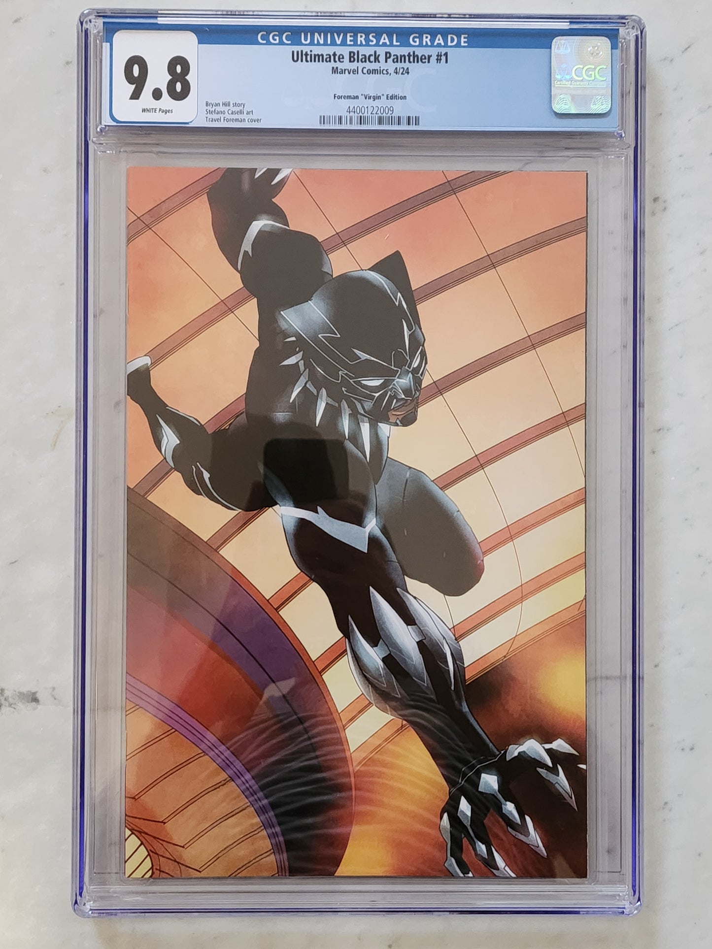 Ultimate Black Panther #1 | CGC 9.8 NM/MT | Foreman Virgin Cover Variant
