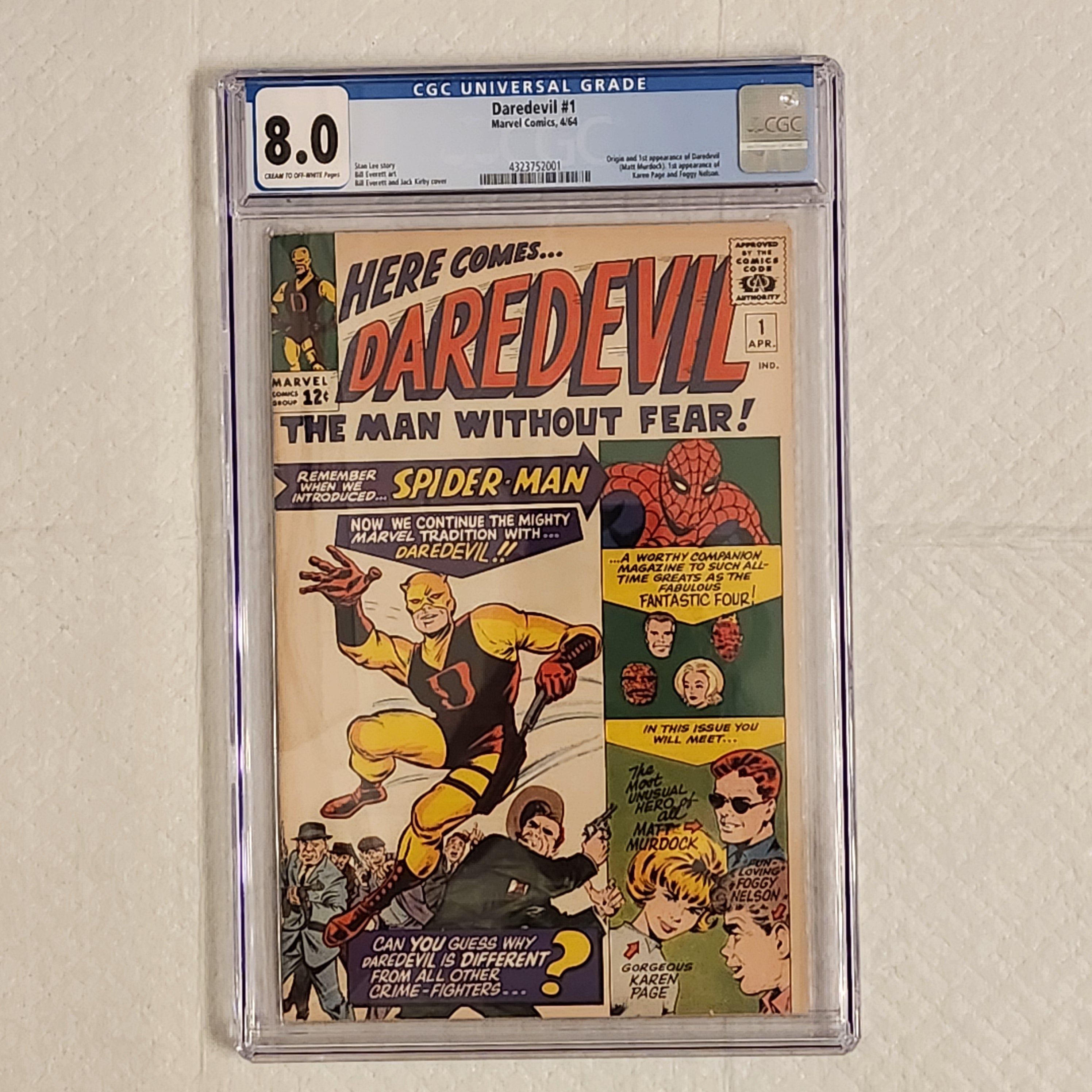 Daredevil #1 | CGC 8.0  | 1st Daredevil