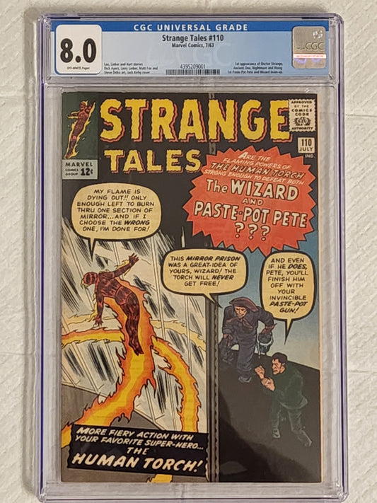 Strange Tales #110 | CGC 8.0  | Silver Age | 1st Appearance Of Dr. Strange