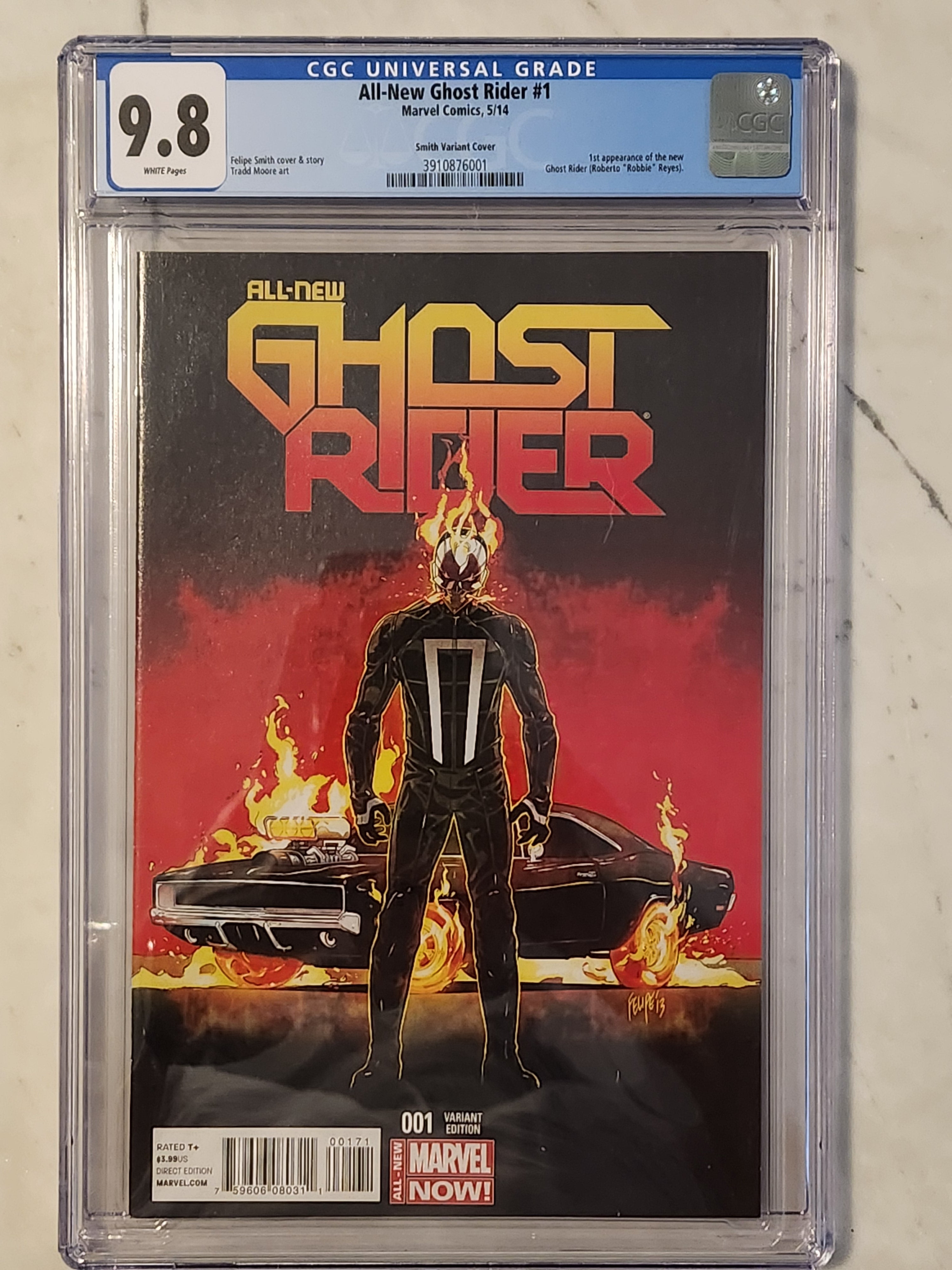 All-New Ghost Rider #1 | 1:25 Felipe Smith Variant | CGC 9.8  | 1st Robbie (Ghost Rider) Reyes