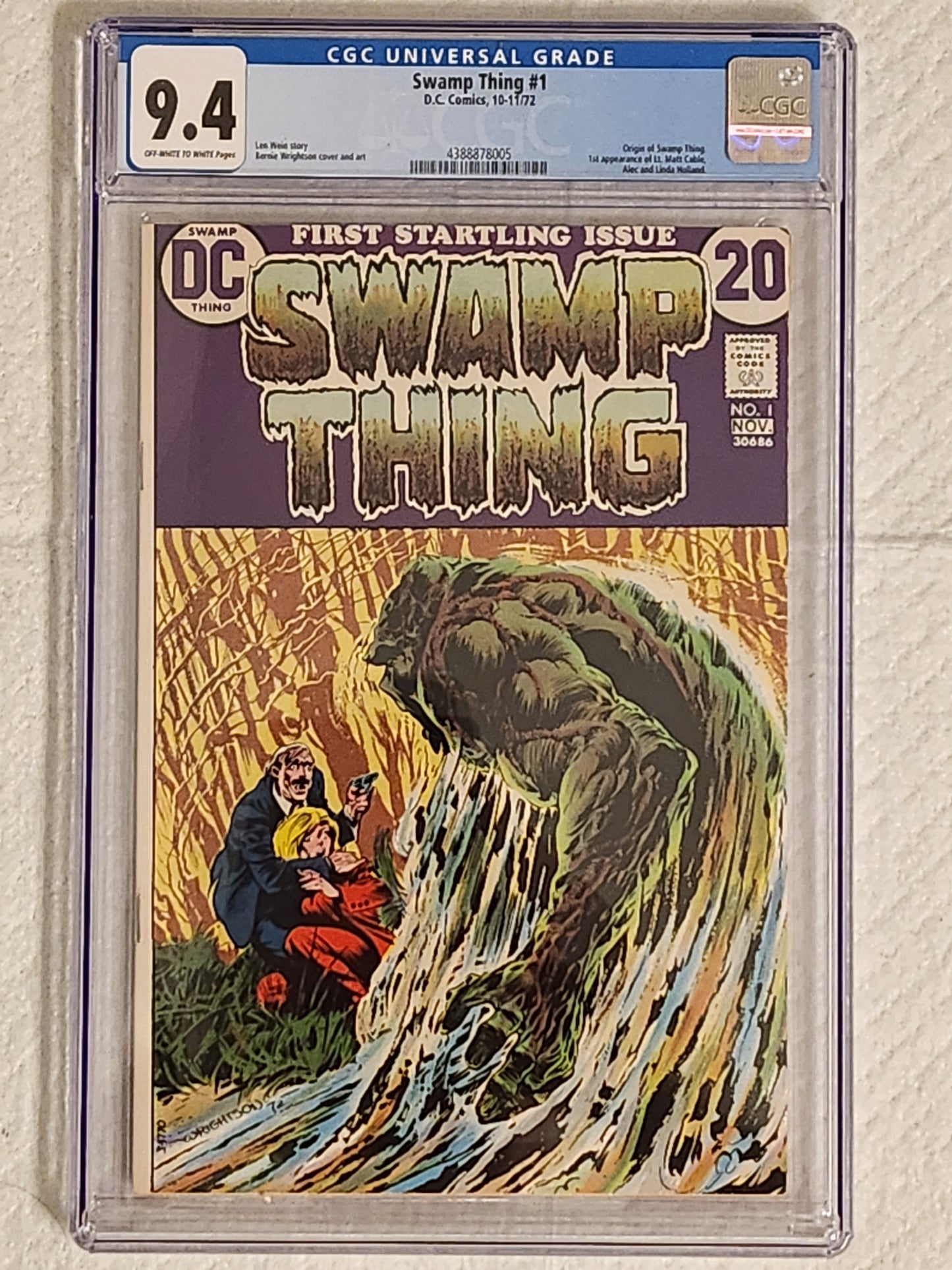 Swamp Thing #1 | CGC 9.4  | Bronze Age | 1st Issue of Classic Wein & Wrightson Run