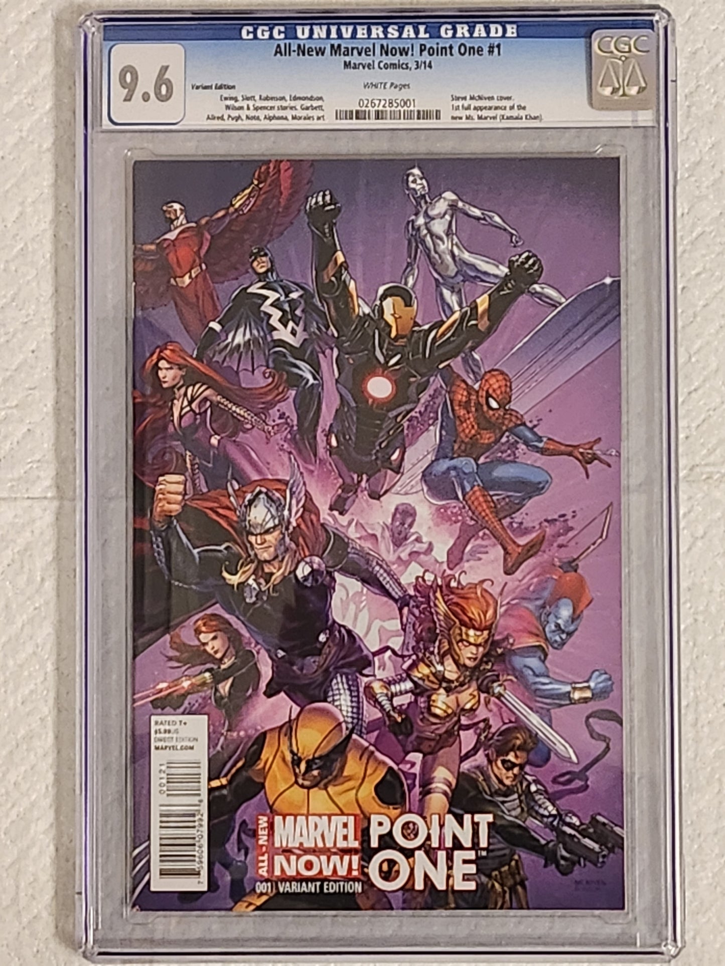 All-New Marvel Now! Point One #1 | CGC 9.6  | 1st Kamala (Ms. Marvel) Khan | 1:75 McNiven Variant