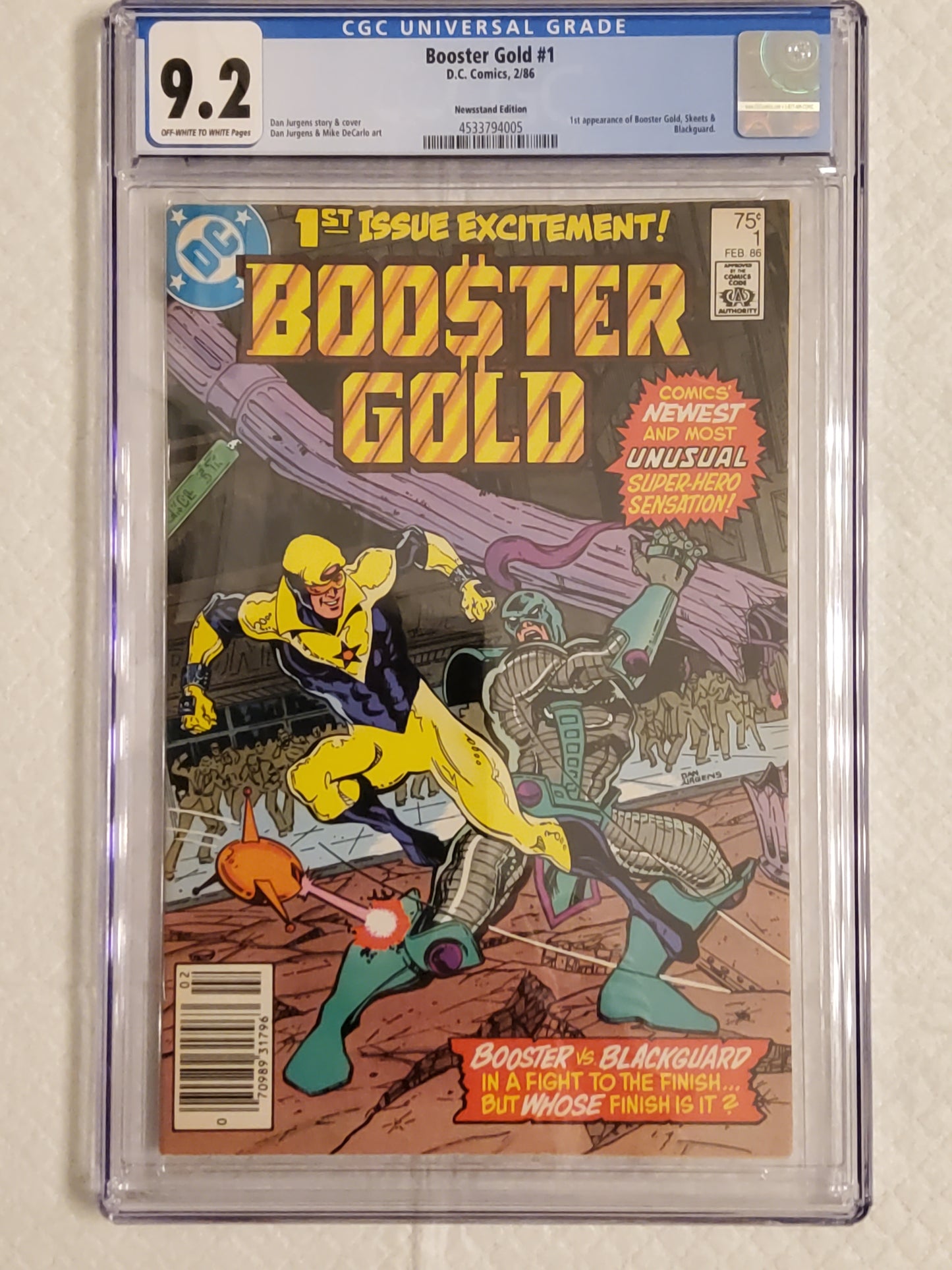 Booster Gold #1 | CGC 9.2 NM- | 1st App Booster Gold & Skeets