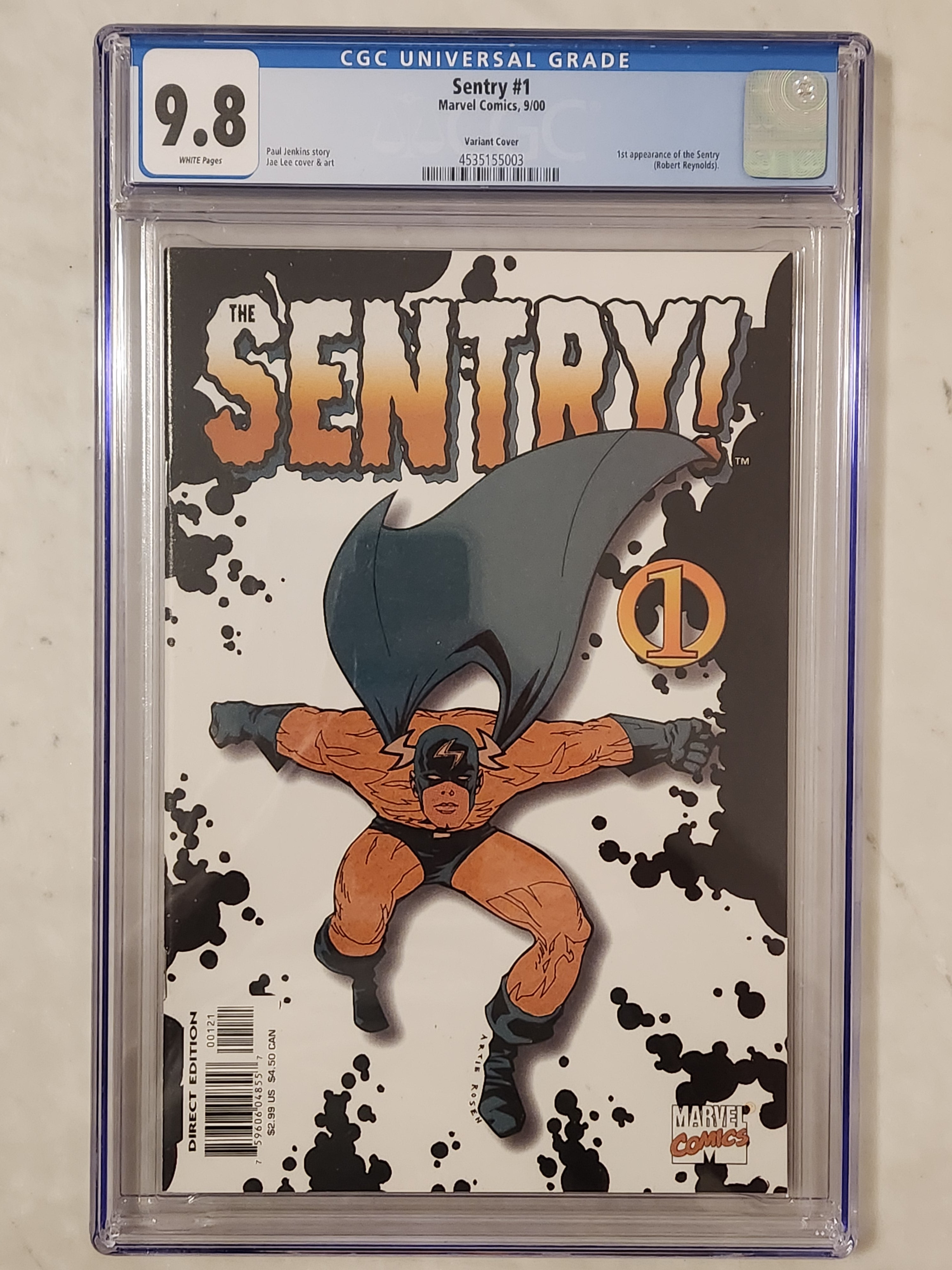 Sentry (Rosen 1:15 Variant) #1 |  9.8 NM/MT | 1st App Sentry & The Void