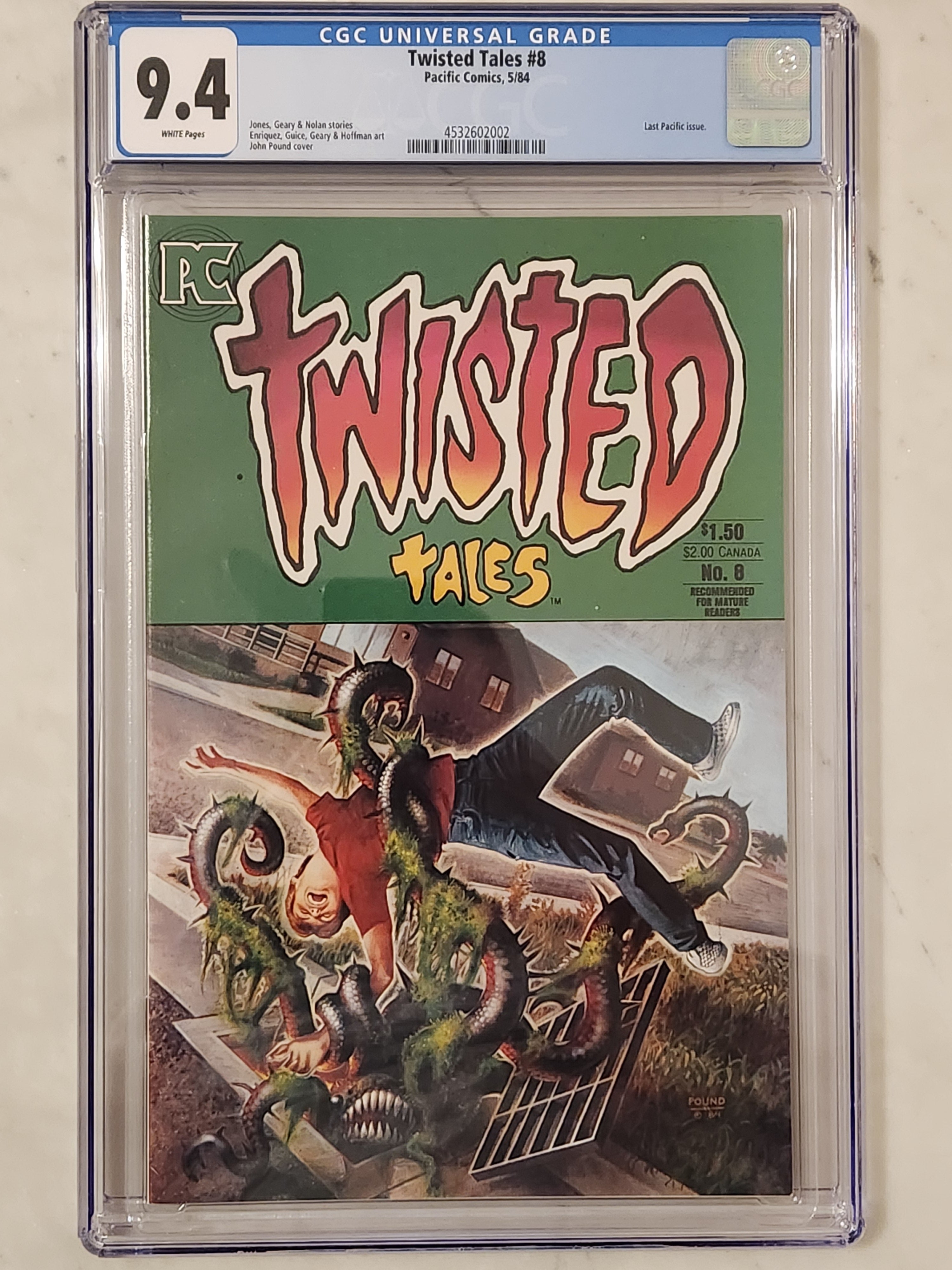 Twisted Tales #8 |  9.4 NM | Classic Copper Age Horror