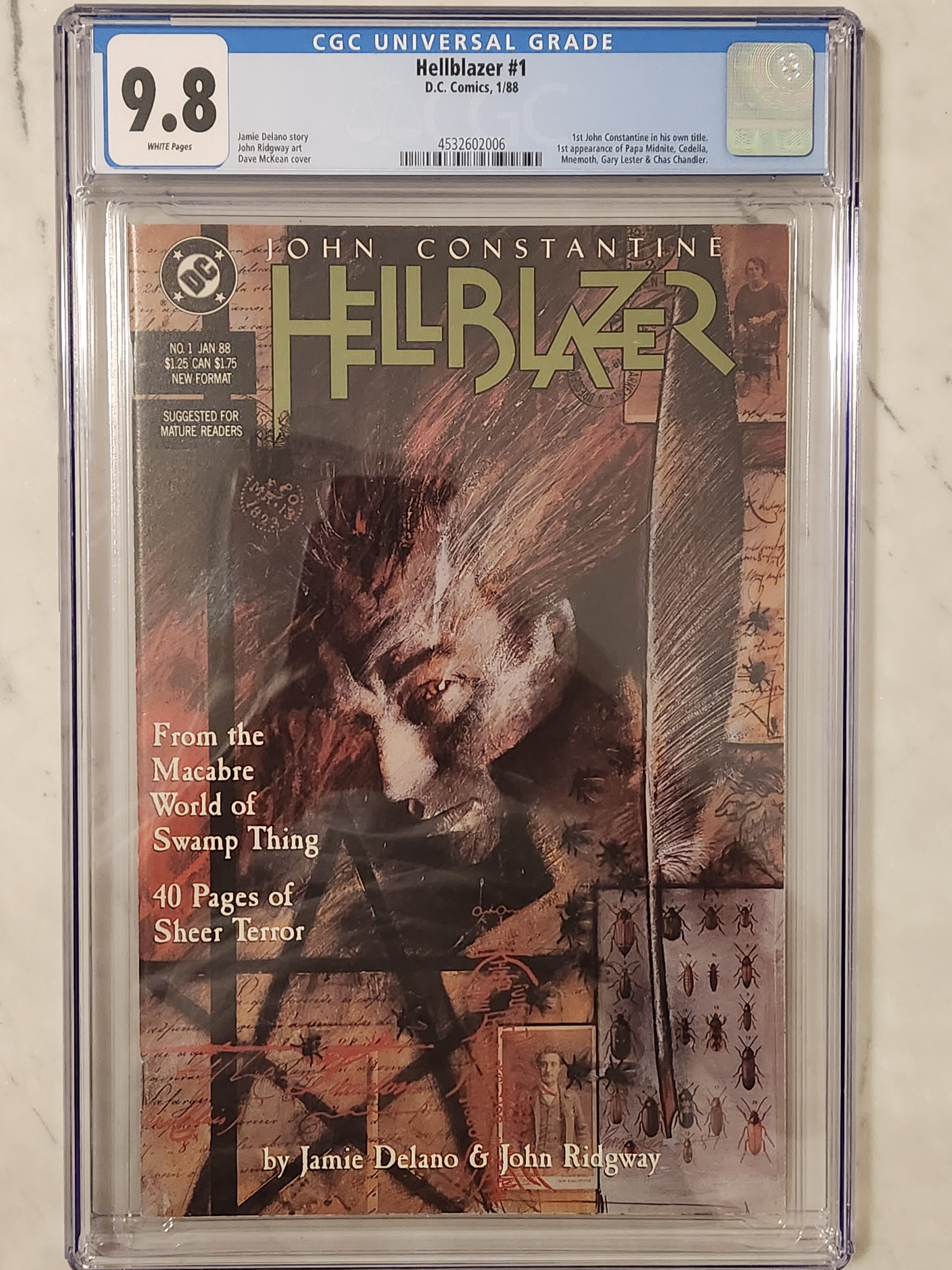 Hellblazer #1 |  9.8 NM/MT | 1st Issue Vertigo Classic
