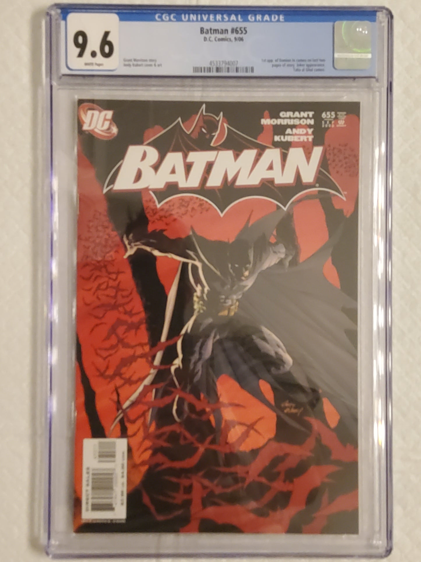 Batman #655 | CGC 9.6 NM+ | 1st App Damian (Robin) Wayne