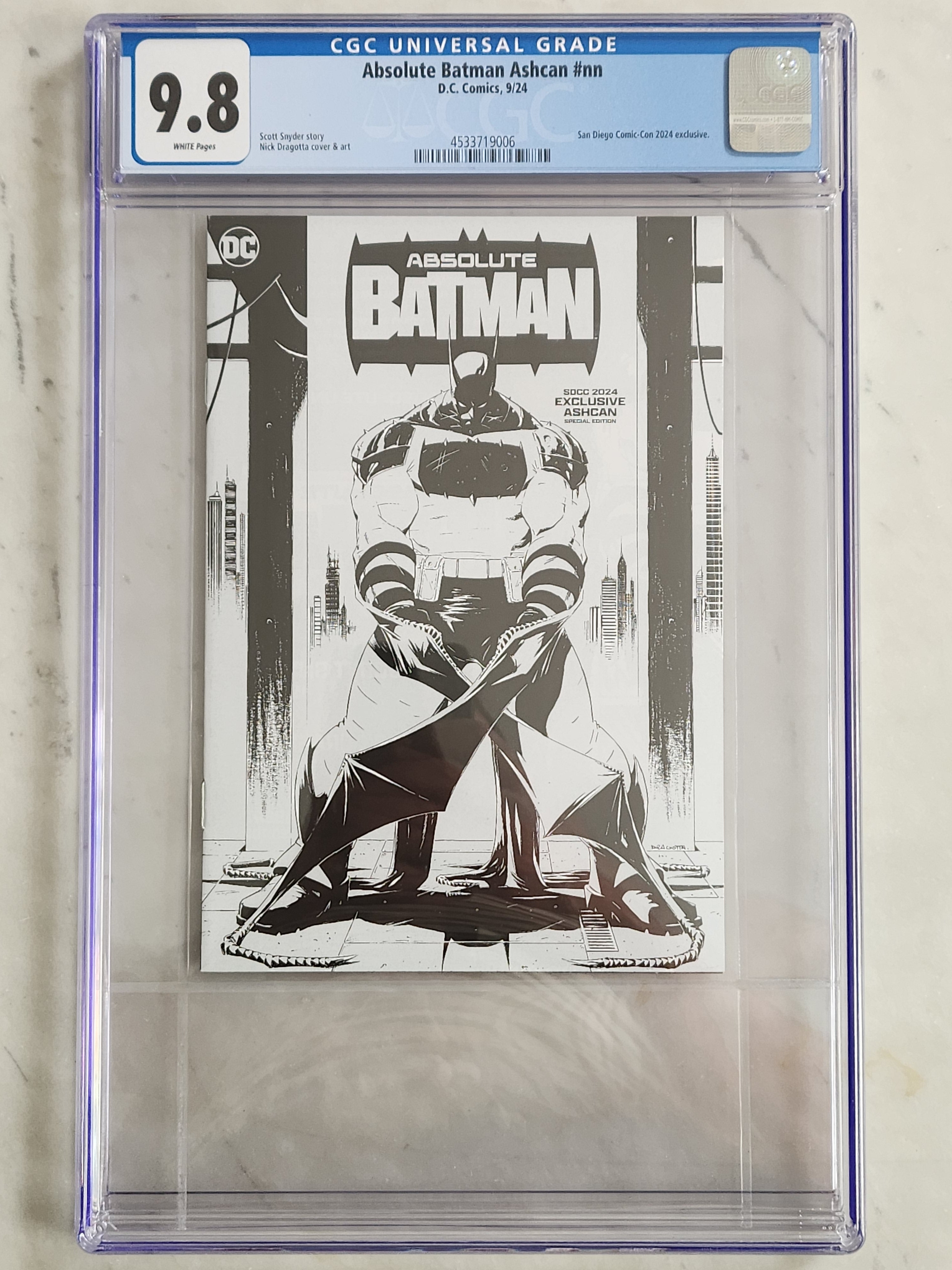 Absolute Batman Ashcan SDCC Exclusive #1 | CGC 9.8 NM/MT