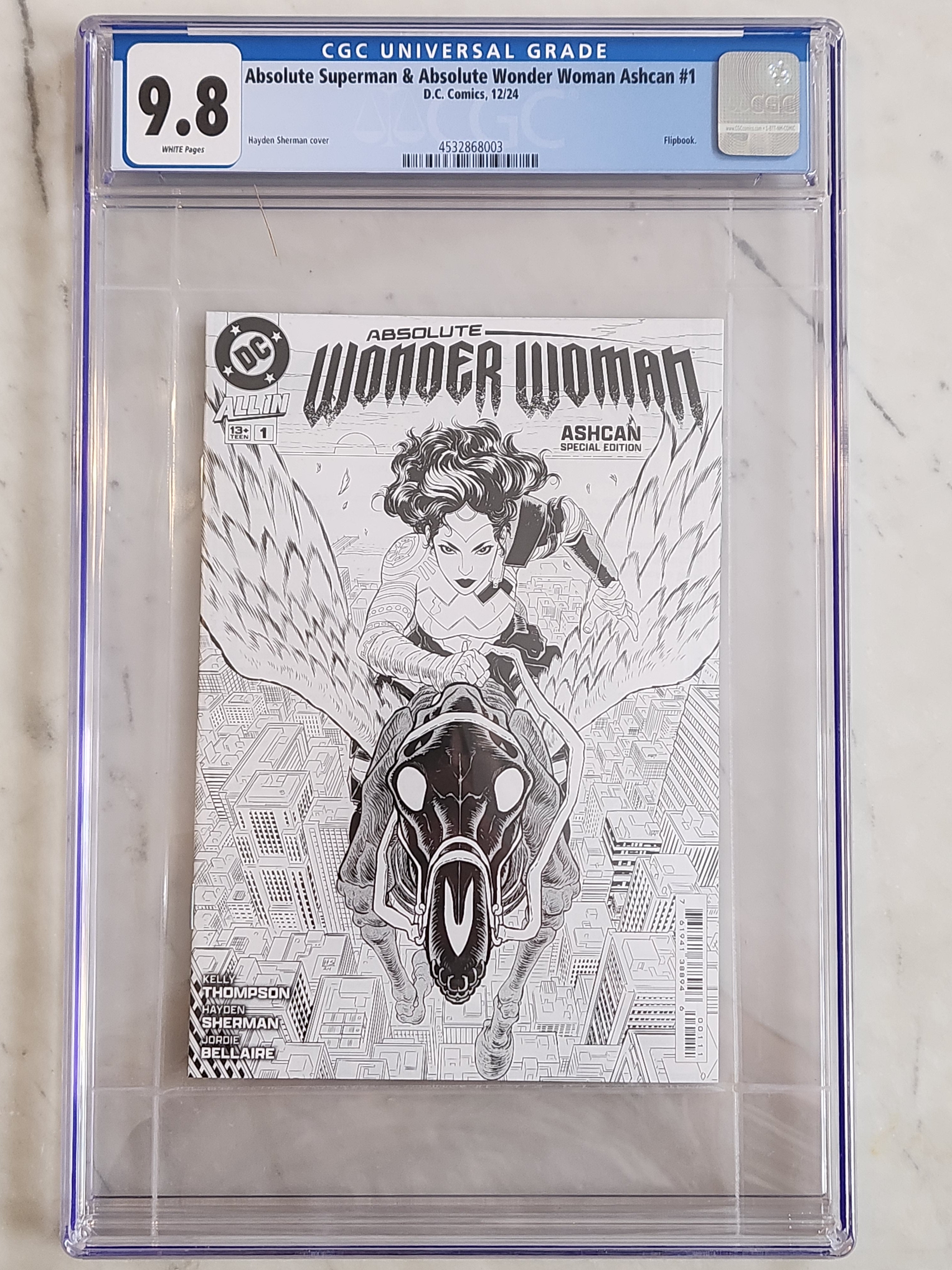 Absolute Superman & Absolute Wonder Woman Ashcan NYCC Exclusive #1 | CGC 9.8 NM/MT