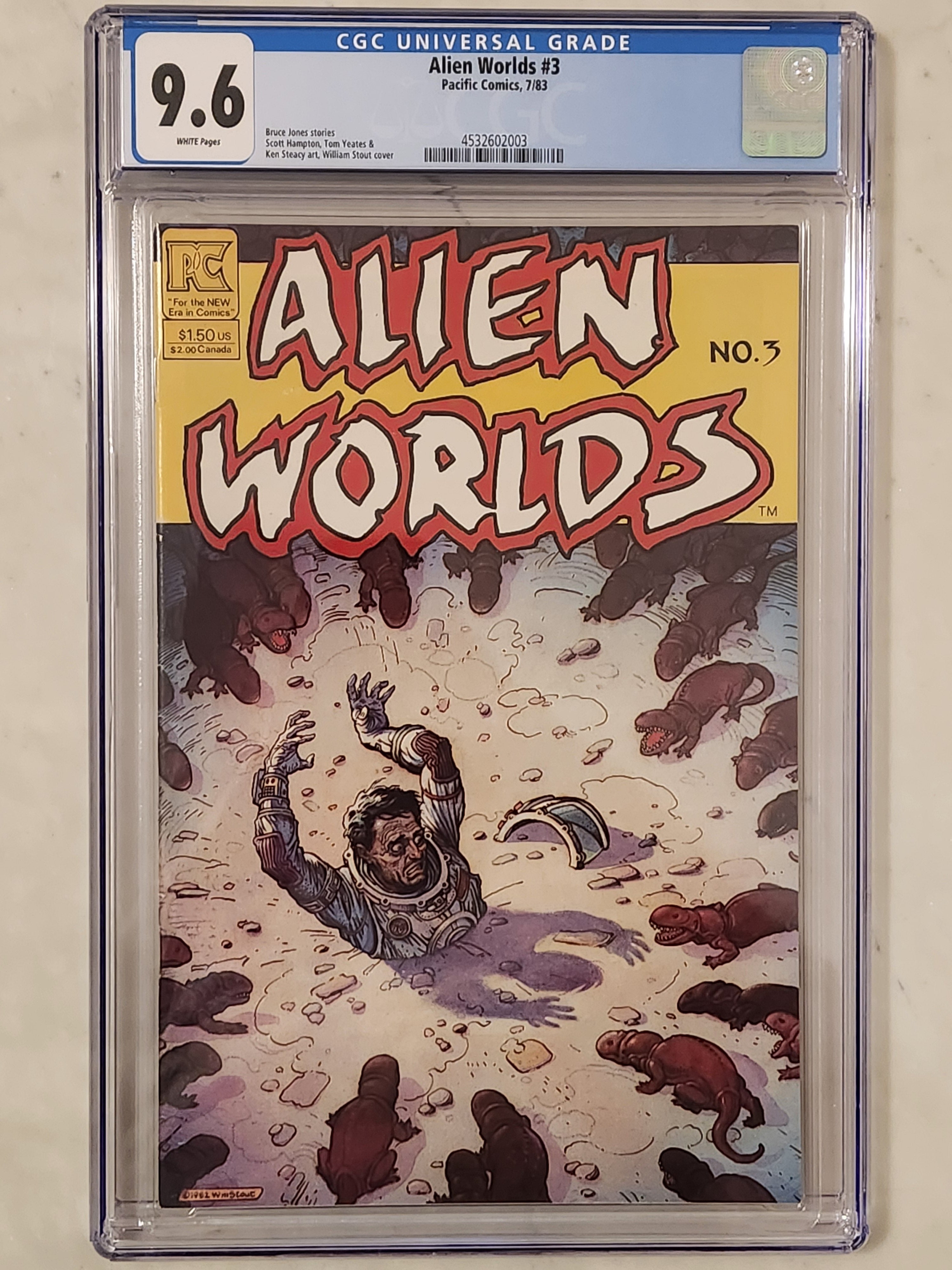 Alien Worlds #3 |  9.6 NM+ | Classic Copper Age Horror