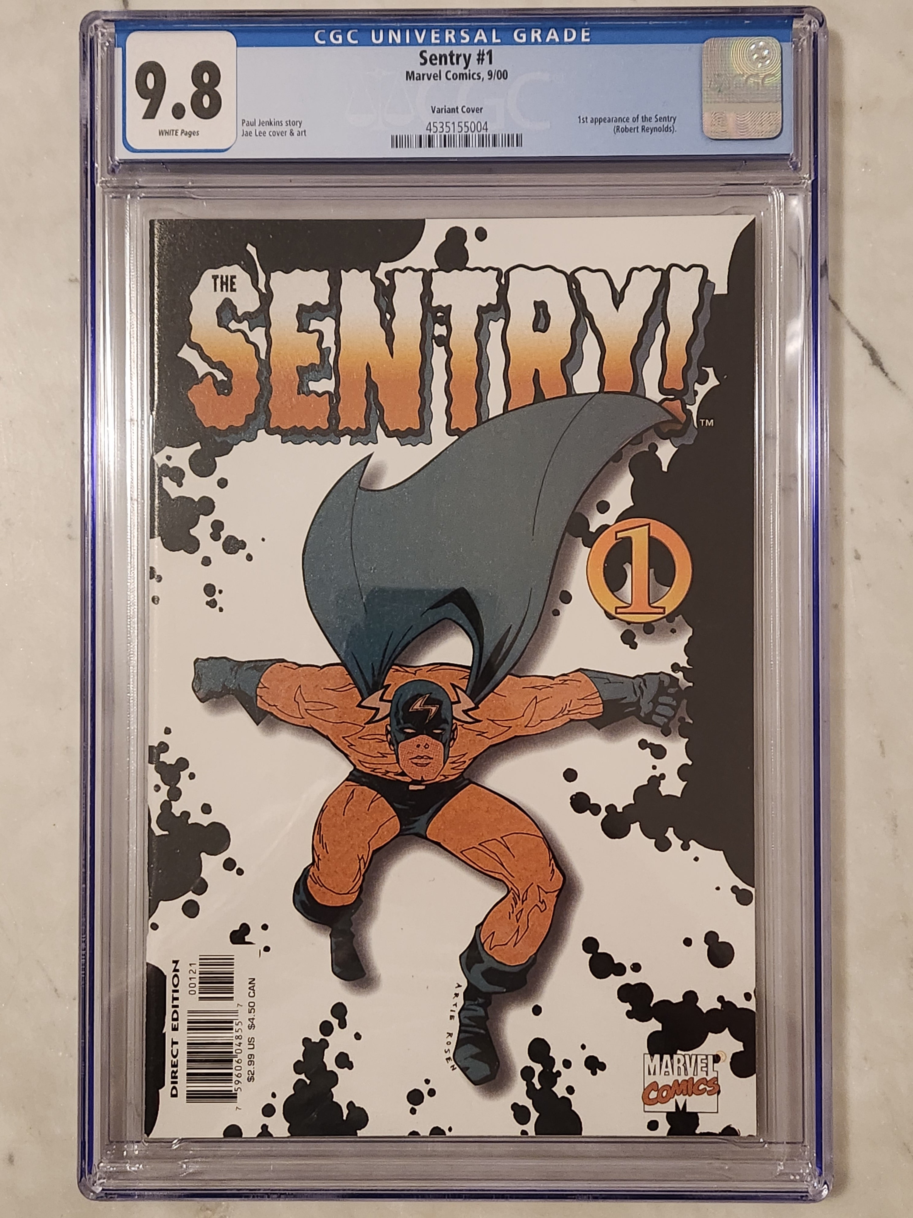 Sentry (Rosen 1:15 Variant) #1 |  9.8 NM/MT | 1st App Sentry & The Void