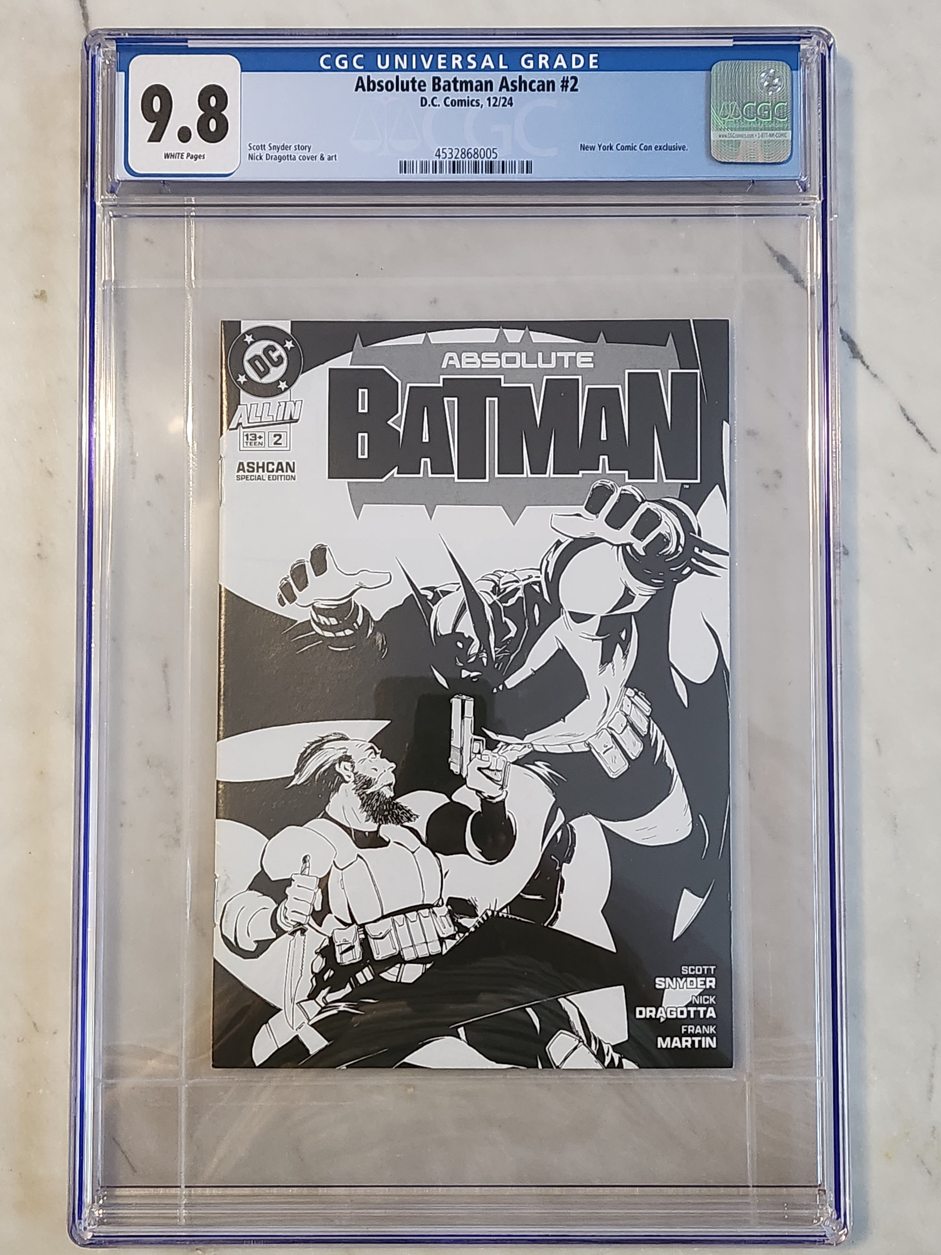 Absolute Batman Ashcan NYCC Exclusive #2 | CGC 9.8 NM/MT