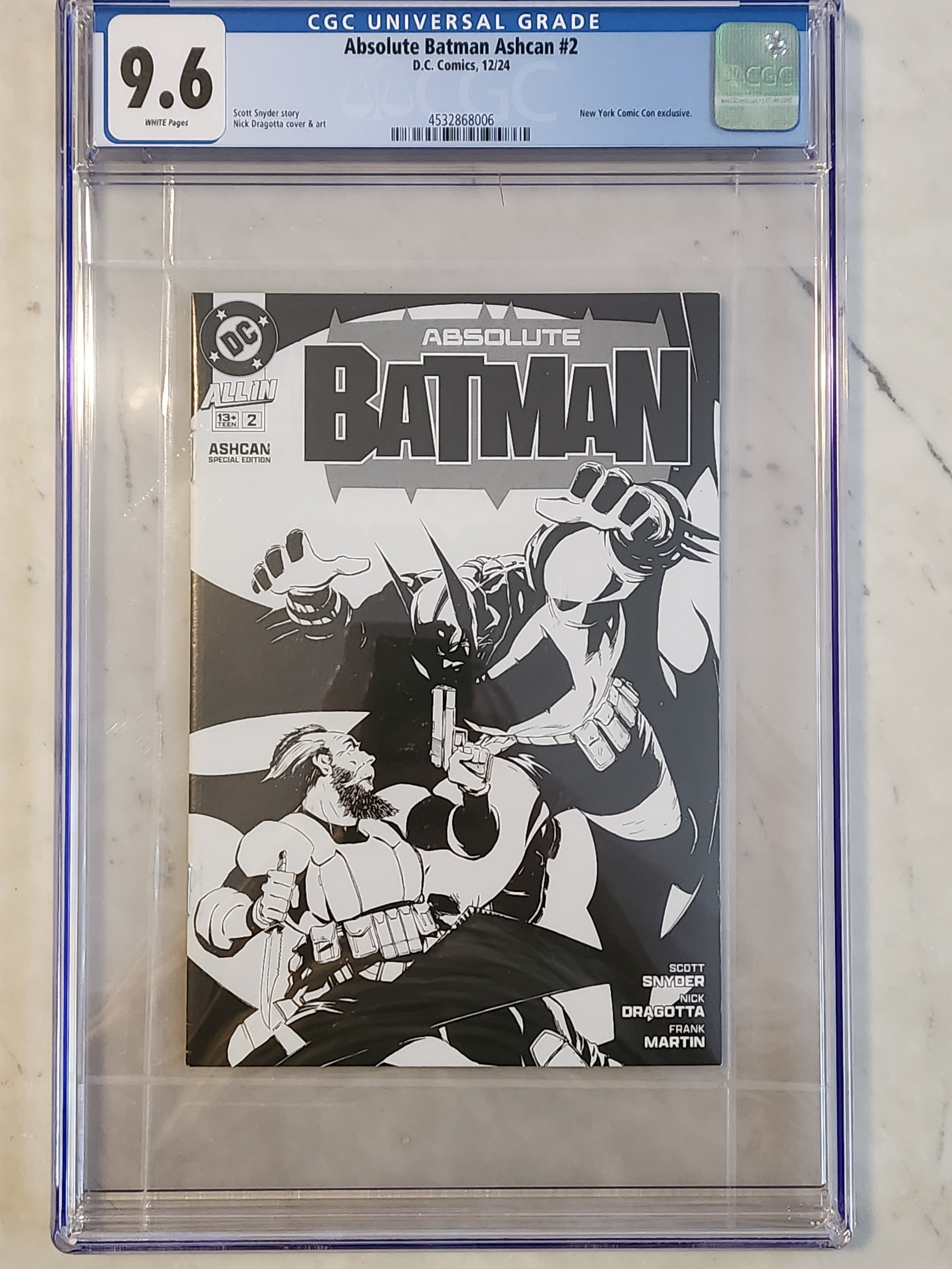 Absolute Batman Ashcan NYCC Exclusive #2 | CGC 9.6 NM+