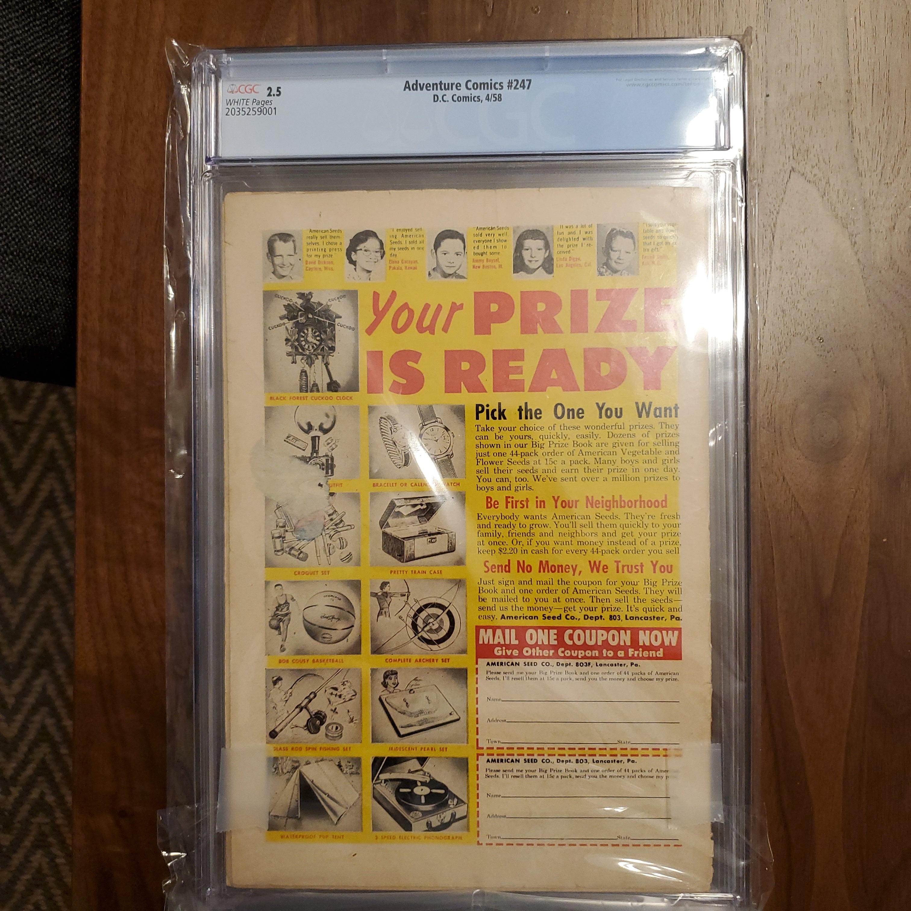Adventure Comics #247 | CGC 2.5  | 1st The Legion of Super-Heroes