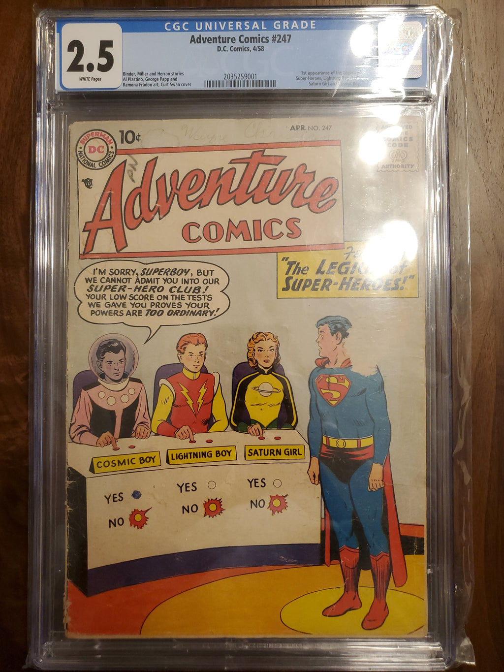 Adventure Comics #247 | CGC 2.5  | 1st The Legion of Super-Heroes