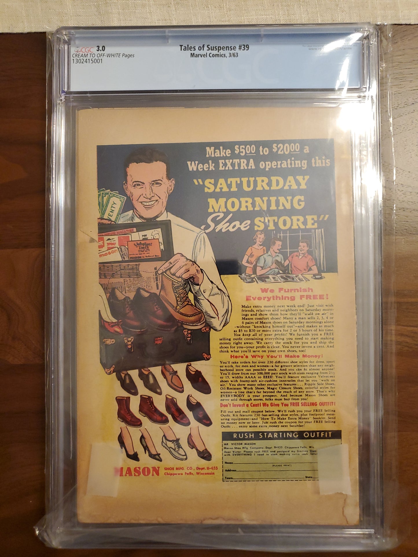 Tales of Suspense #39 | CGC 3.0  | Silver Age | 1st Appearance Of Iron Man