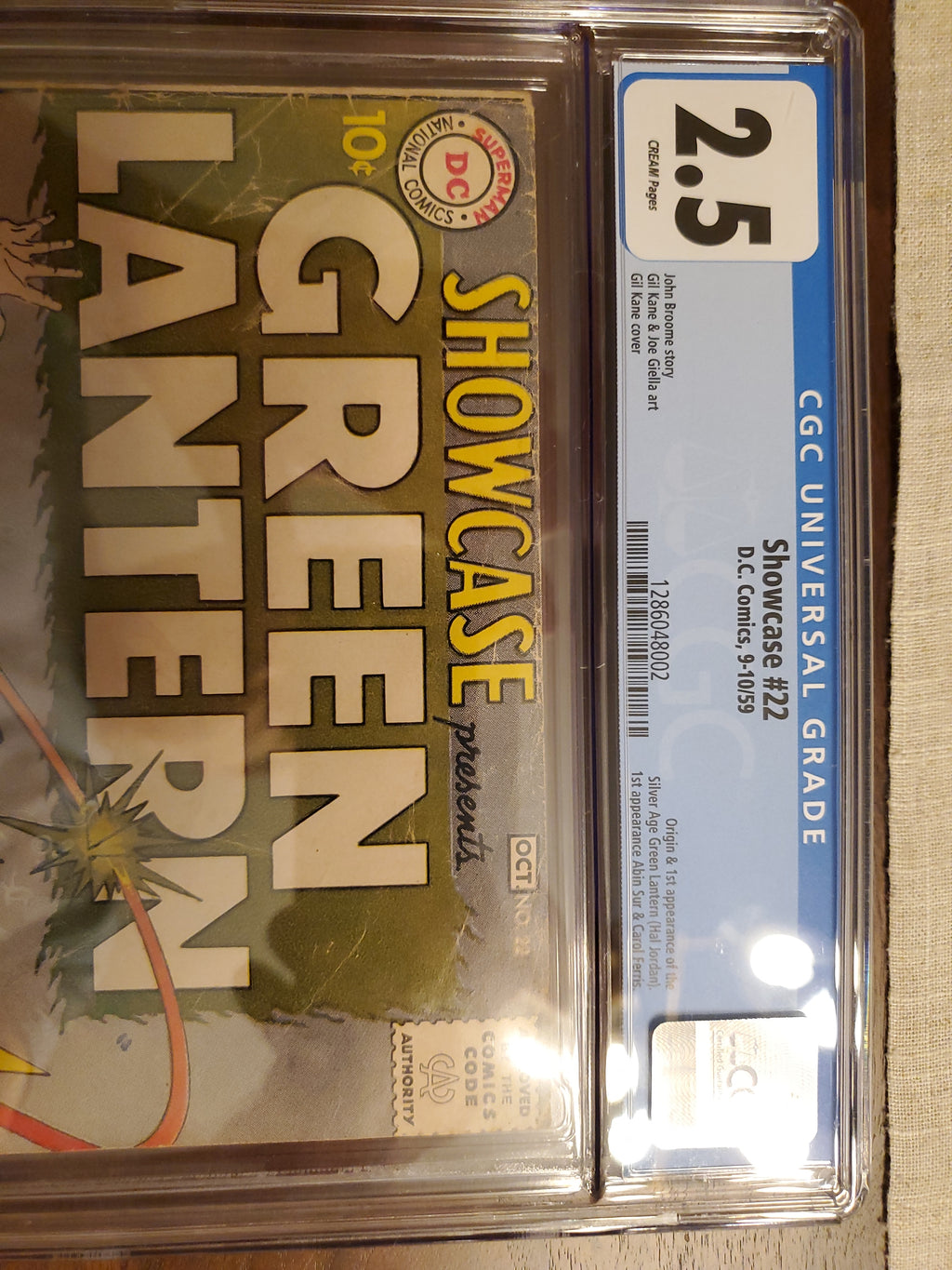 Showcase #22 | CGC 2.5  | 1st The Silver Age Green Lantern Hal Jordan