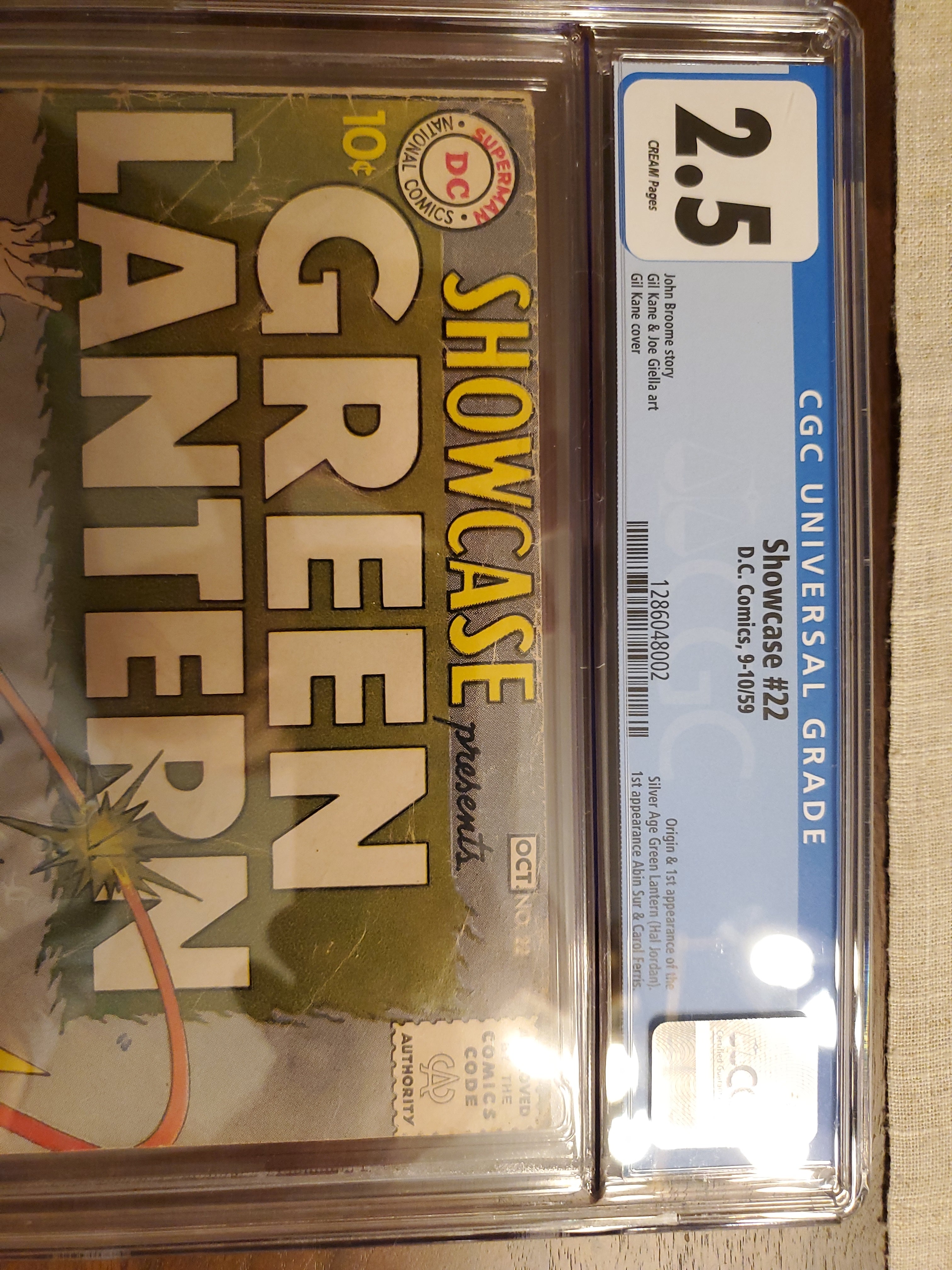 Showcase #22 | CGC 2.5  | 1st The Silver Age Green Lantern Hal Jordan