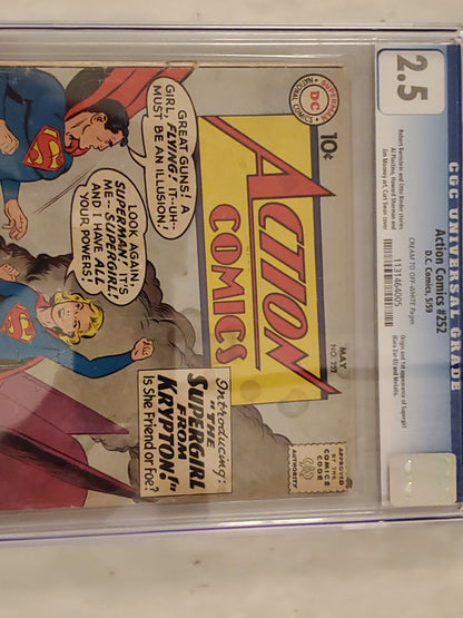 Action Comics #252 | CGC 2.5  | Silver Age | 1st Appearance Of Supergirl