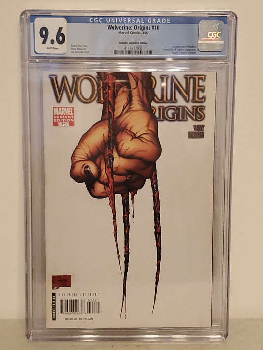 Wolverine Origins #10 | CGC 9.6  | Modern Age | 1st Appearance Of Daken, Son of Wolverine | 1:100 3rd Claw Variant