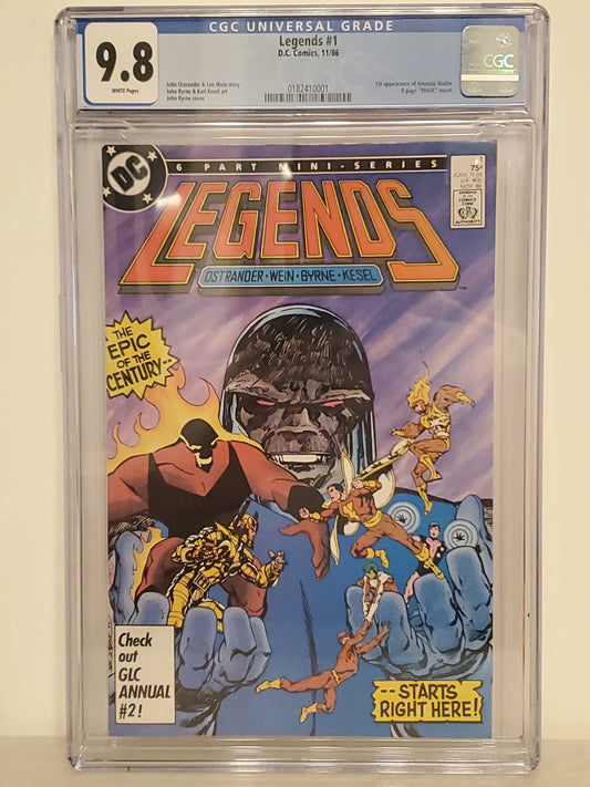 Legends #1 | CGC 9.8  | Copper Age | 1st Appearance Of Amanda Waller