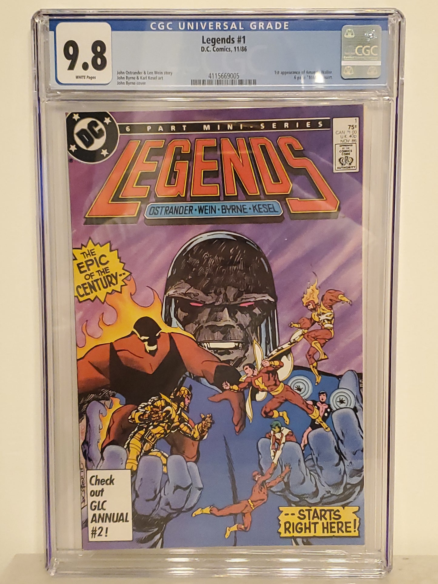 Legends #1 | CGC 9.8  | Copper Age | 1st Appearance Of Amanda Waller