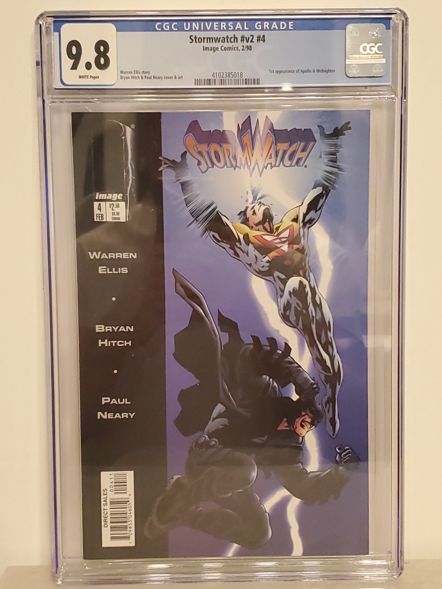 Stormwatch #4 | CGC 9.8  | Modern Age | 1st Appearance Of Midnighter & Apollo