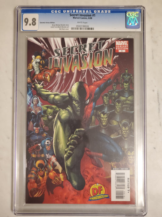 Secret Invasion #1 | CGC 9.8  | Modern Age Marvel Comics | Dynamic Forces Variant